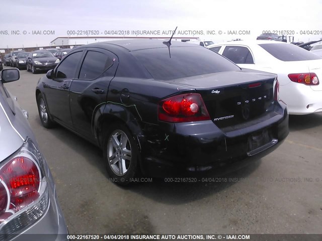 1C3CDZCB8CN313814 - 2012 DODGE AVENGER SXT Dark Blue photo 3