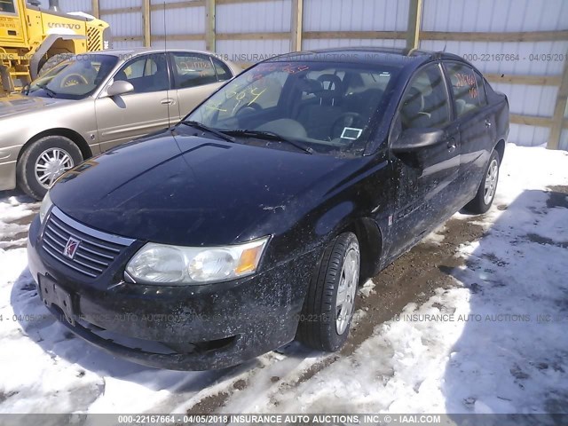 1G8AJ55FX7Z106855 - 2007 SATURN ION LEVEL 2 BLACK photo 2