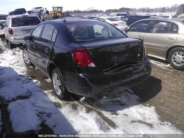 1G8AJ55FX7Z106855 - 2007 SATURN ION LEVEL 2 BLACK photo 3