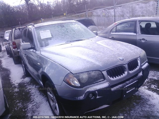 WBXPA734X4WC36151 - 2004 BMW X3 2.5I GRAY photo 1