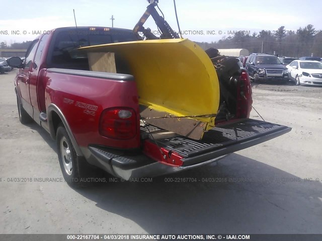 2FTRX08L81CA15373 - 2001 FORD F150 RED photo 3