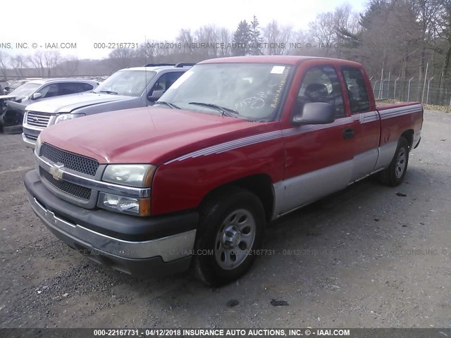 1GCEC19X44Z145238 - 2004 CHEVROLET SILVERADO C1500 RED photo 2