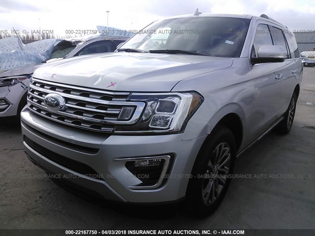 1FMJU1KT0JEA11036 - 2018 FORD EXPEDITION LIMITED SILVER photo 2