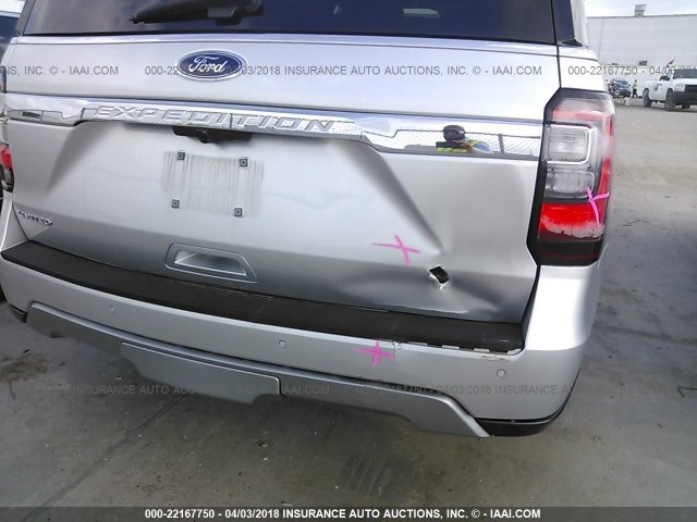 1FMJU1KT0JEA11036 - 2018 FORD EXPEDITION LIMITED SILVER photo 6
