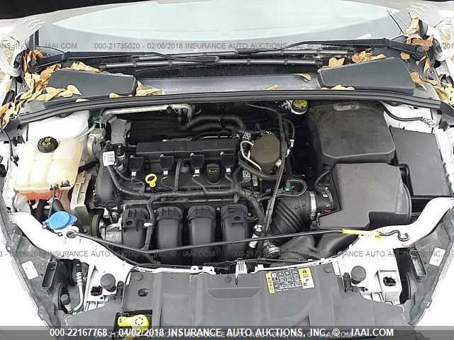 1FADP3F2XFL243190 - 2015 FORD FOCUS SE WHITE photo 10