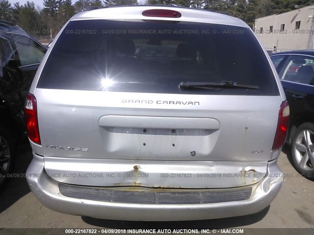 2D4GP44L67R260928 - 2007 DODGE GRAND CARAVAN SXT SILVER photo 6