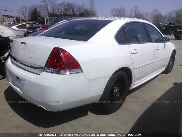 2G1WD5EM7B1169665 - 2011 CHEVROLET IMPALA WHITE photo 4