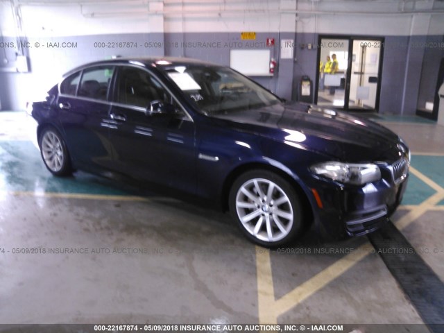 WBA5B3C57ED530763 - 2014 BMW 535 XI BLUE photo 1