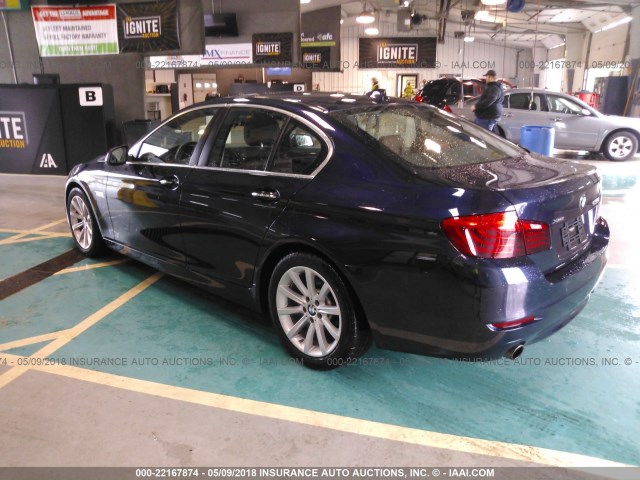 WBA5B3C57ED530763 - 2014 BMW 535 XI BLUE photo 3