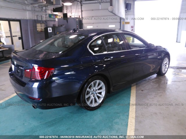 WBA5B3C57ED530763 - 2014 BMW 535 XI BLUE photo 4