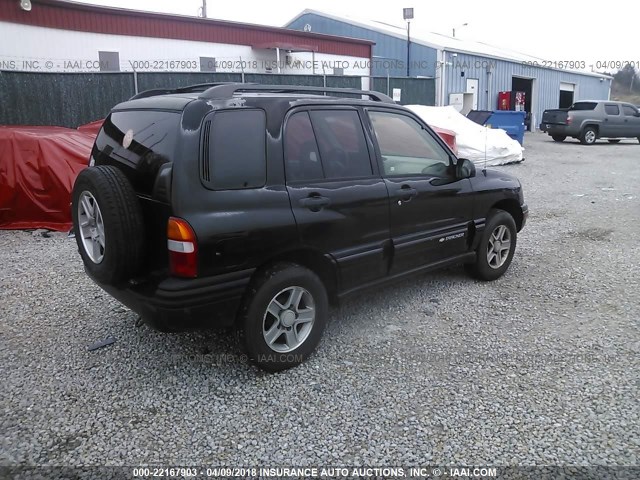 2CNBJ634146902821 - 2004 CHEVROLET TRACKER LT BLACK photo 4