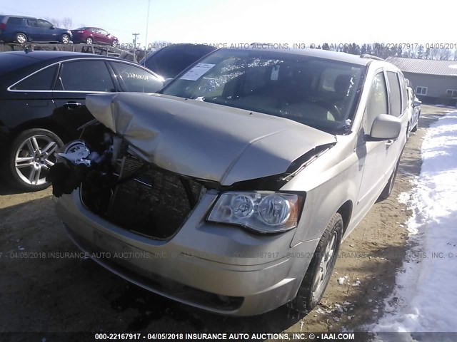 2A8HR54P98R682948 - 2008 CHRYSLER TOWN & COUNTRY TOURING TAN photo 2