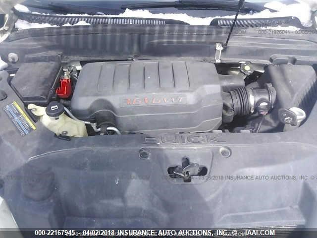 5GAEV23758J104938 - 2008 BUICK ENCLAVE CXL Blanc photo 10
