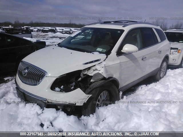 5GAEV23758J104938 - 2008 BUICK ENCLAVE CXL Blanc photo 2