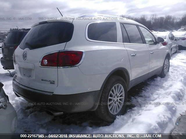 5GAEV23758J104938 - 2008 BUICK ENCLAVE CXL Blanc photo 4