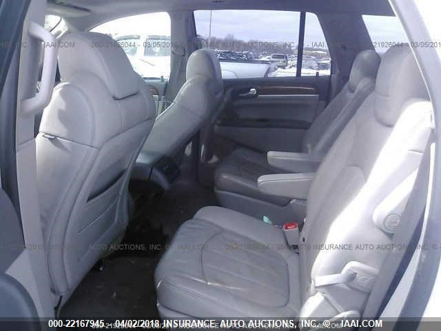 5GAEV23758J104938 - 2008 BUICK ENCLAVE CXL Blanc photo 8