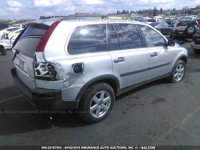 YV4CZ592461225252 - 2006 VOLVO XC90 SILVER photo 4