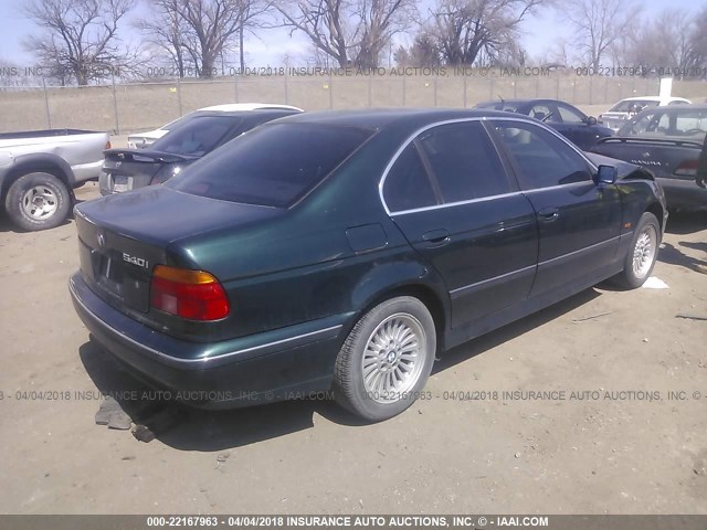 WBADE6324VBW56388 - 1997 BMW 540 I AUTOMATIC GREEN photo 4