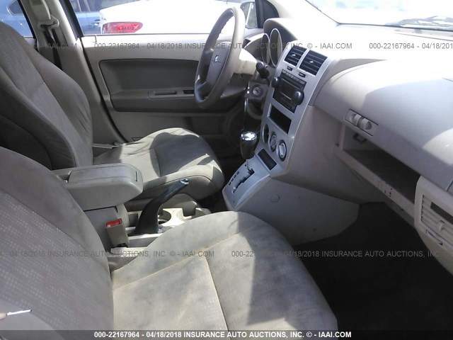 1B3HB48BX7D115462 - 2007 DODGE CALIBER SXT BEIGE photo 5