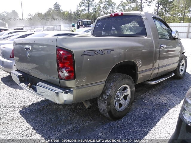 1D7HA16K38J207556 - 2008 DODGE RAM 1500 ST TAN photo 4