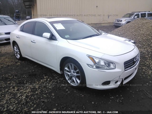 1N4AA5AP4CC846649 - 2012 NISSAN MAXIMA S/SV WHITE photo 1