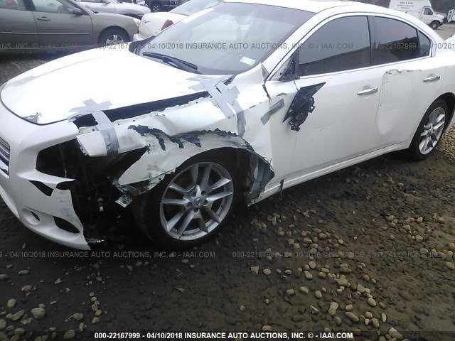 1N4AA5AP4CC846649 - 2012 NISSAN MAXIMA S/SV WHITE photo 6