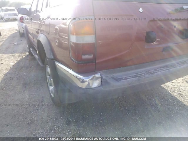 JN8AR05SXWW272733 - 1998 NISSAN PATHFINDER XE/LE MAROON photo 6