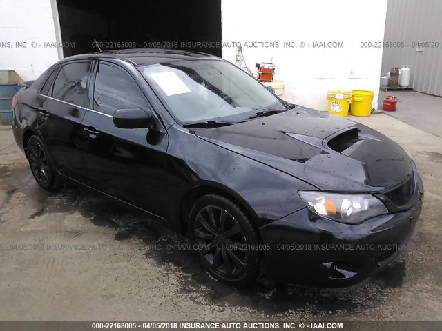 JF1GE746X8G505141 - 2008 SUBARU IMPREZA WRX BLACK photo 1