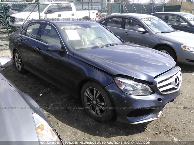 WDDHF8JB9GB193124 - 2016 MERCEDES-BENZ E 350 4MATIC BLUE photo 1