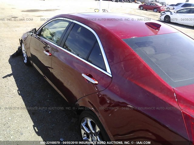 1G6AB5RX2F0101287 - 2015 CADILLAC ATS LUXURY RED photo 6