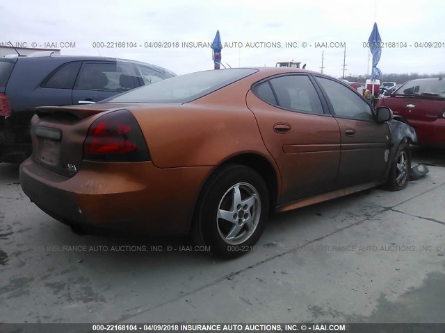 2G2WS522641132646 - 2004 PONTIAC GRAND PRIX GT2 ORANGE photo 4