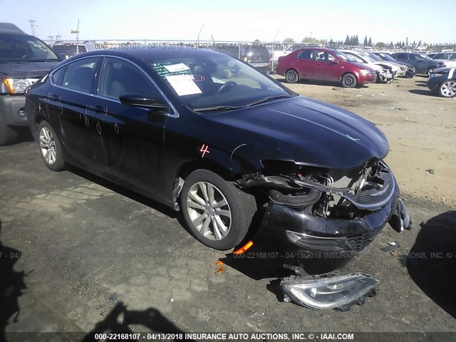 1C3CCCAB0FN747166 - 2015 CHRYSLER 200 LIMITED BLACK photo 1