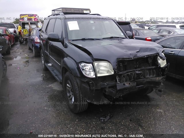 5TDZT38A33S151915 - 2003 TOYOTA SEQUOIA LIMITED BLACK photo 1