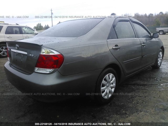 4T1BE32K56U691355 - 2006 TOYOTA CAMRY LE/XLE/SE Сұр фото 4