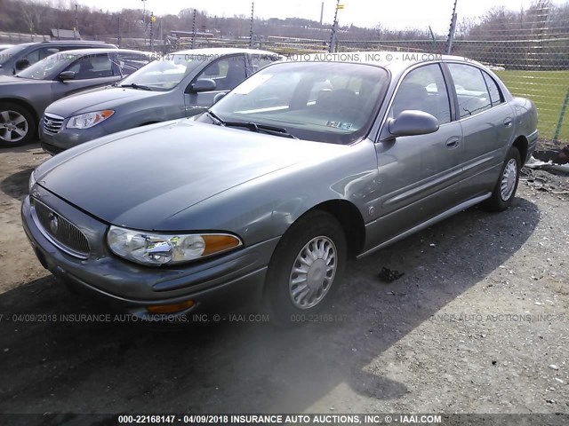 1G4HP52K25U201615 - 2005 BUICK LESABRE CUSTOM GRAY photo 2