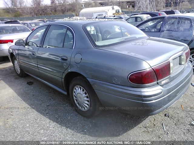 1G4HP52K25U201615 - 2005 BUICK LESABRE CUSTOM GRAY photo 3