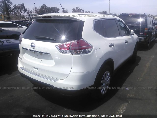 5N1AT2MNXGC875278 - 2016 NISSAN ROGUE S/SL/SV WHITE photo 4