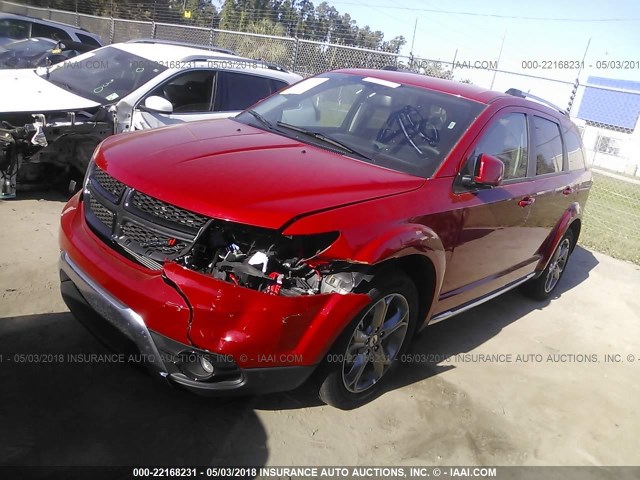 3C4PDCGG7JT156550 - 2018 DODGE JOURNEY CROSSROAD RED photo 6