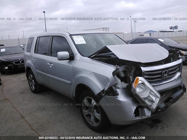 5FNYF3H44DB036954 - 2013 HONDA PILOT EX SILVER photo 1