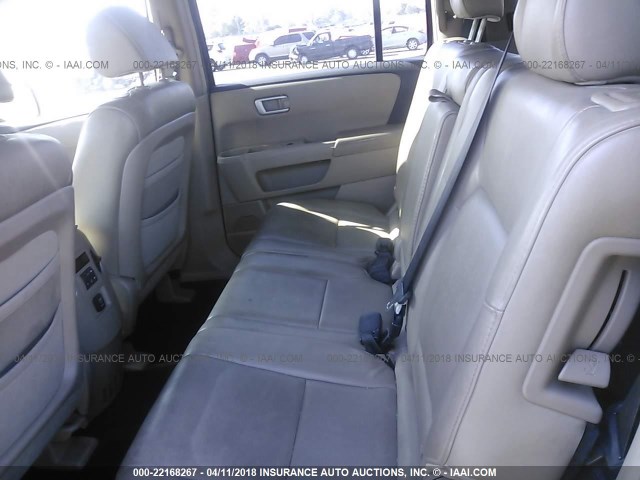 5FNYF38519B026320 - 2009 HONDA PILOT EXL GRAY photo 8