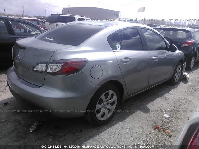 JM1BL1SF3A1232126 - 2010 MAZDA 3 I SILVER photo 4