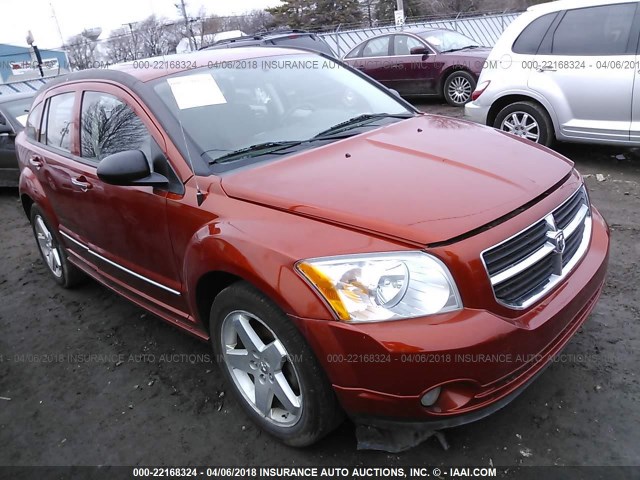 1B3HB78K97D317887 - 2007 DODGE CALIBER R/T ORANGE photo 1