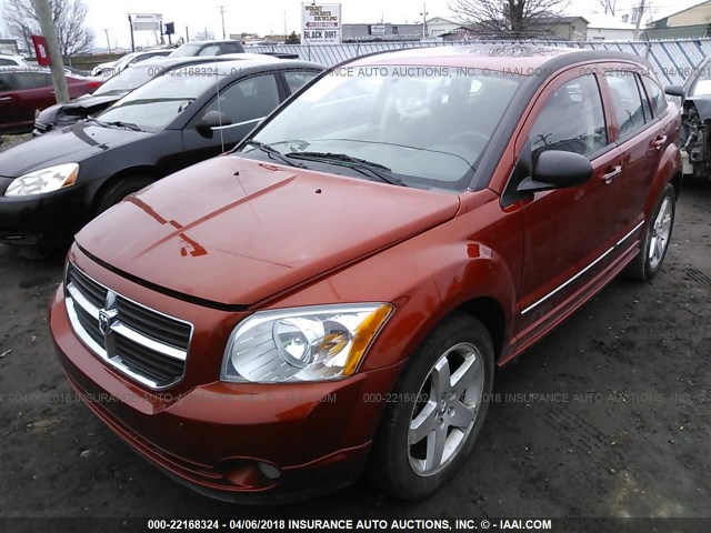 1B3HB78K97D317887 - 2007 DODGE CALIBER R/T ORANGE photo 2