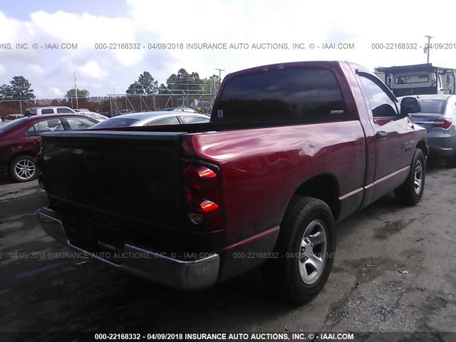 1D7HA16K48J187334 - 2008 DODGE RAM 1500 ST RED photo 4