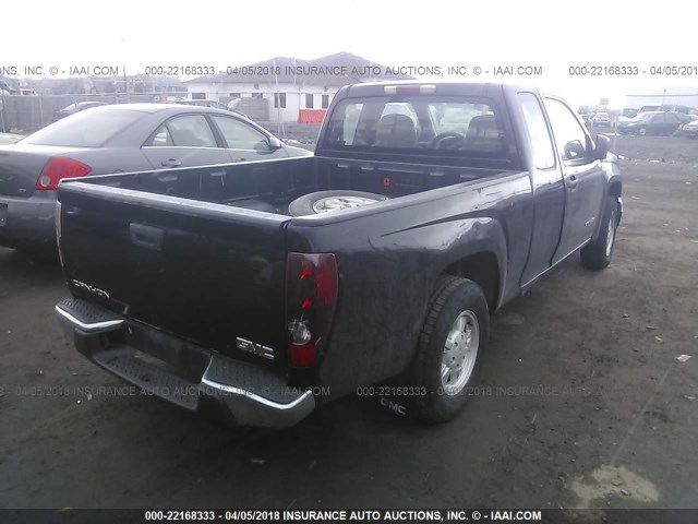 1GTCS198458184597 - 2005 GMC CANYON BLACK photo 4