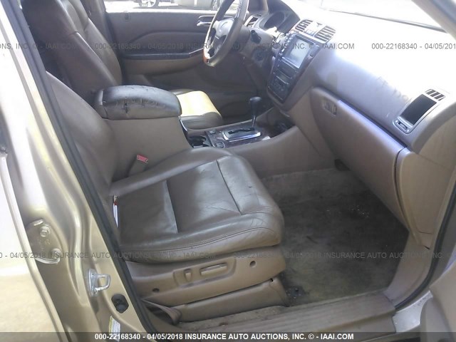 2HNYD18881H528934 - 2001 ACURA MDX TOURING GOLD photo 5
