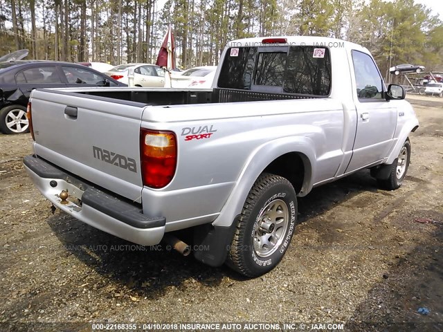 4F4YR12U13TM09780 - 2003 MAZDA B3000 SILVER photo 4