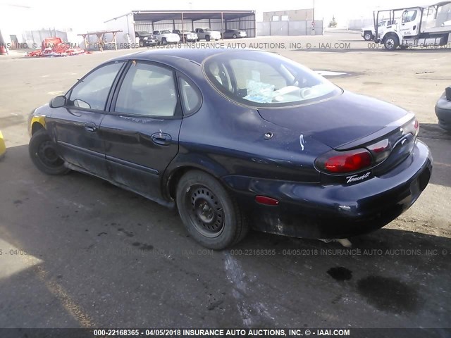 1FAFP52UXXG153432 - 1999 FORD TAURUS LX Dark Blue photo 3