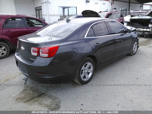 1G11B5SAXDF126928 - 2013 CHEVROLET MALIBU LS 灰色 照片 4