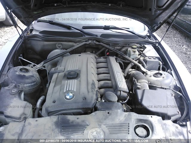 4USBU33517LW60301 - 2007 BMW Z4 3.0 SILVER photo 10